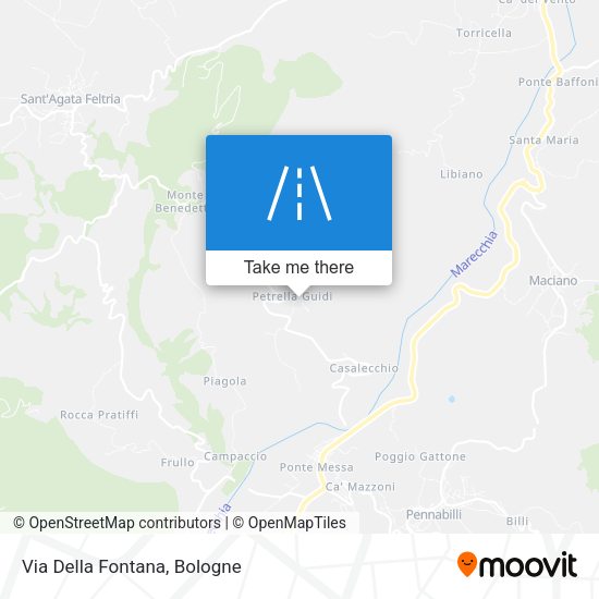 Via Della Fontana map