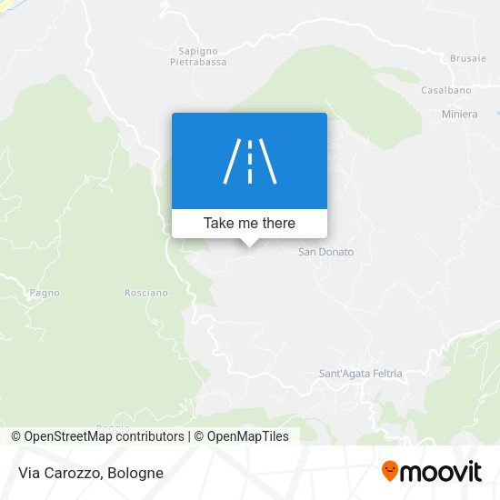 Via Carozzo map