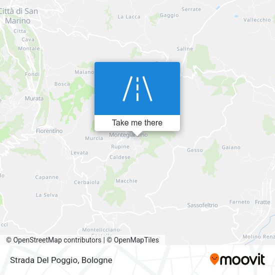 Strada Del Poggio map