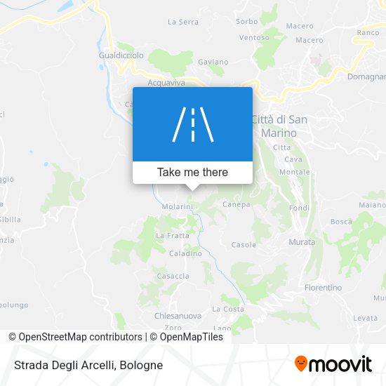 Strada Degli Arcelli map