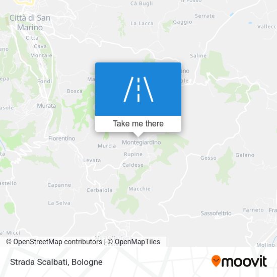 Strada Scalbati map
