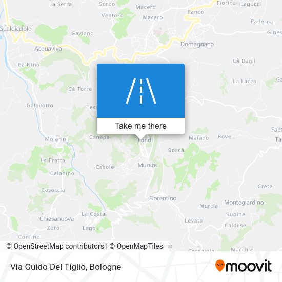 Via Guido Del Tiglio map