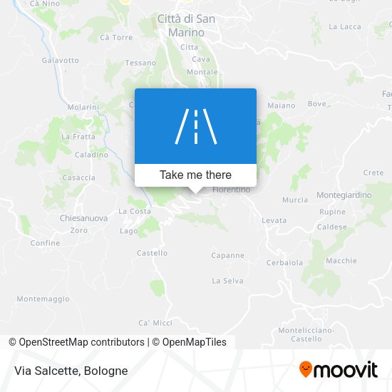 Via Salcette map