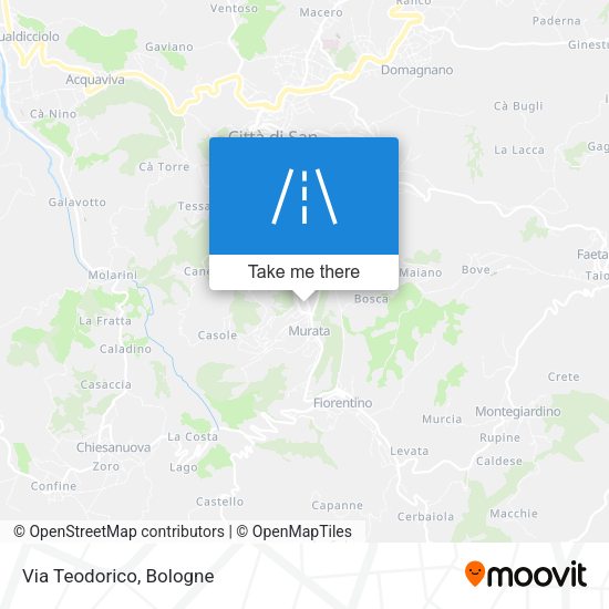 Via Teodorico map