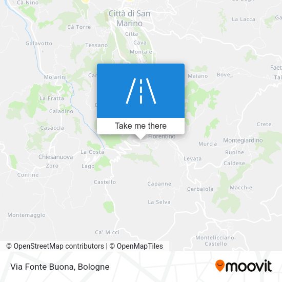 Via Fonte Buona map