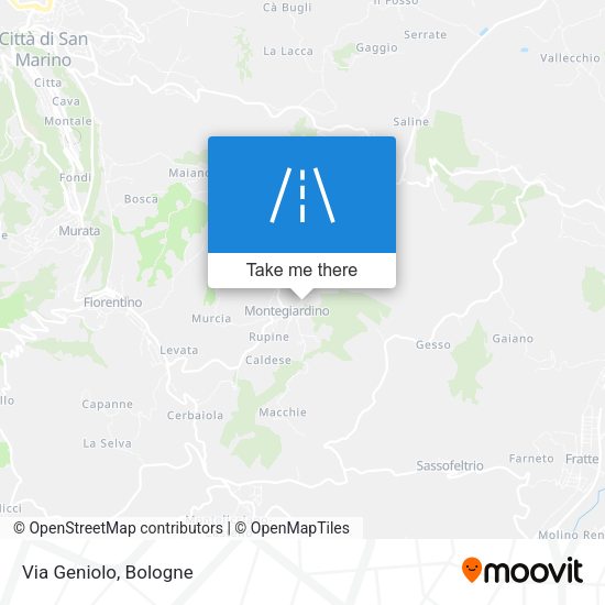 Via Geniolo map
