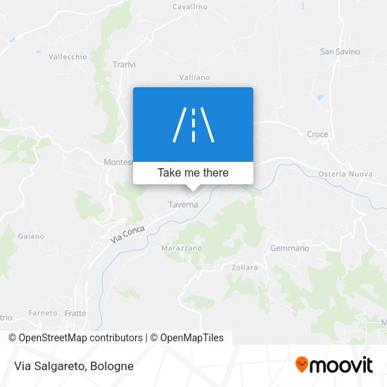 Via Salgareto map