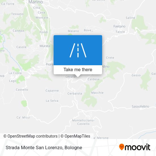 Strada Monte San Lorenzo map