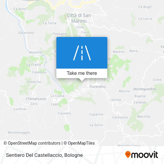 Sentiero Del Castellaccio map