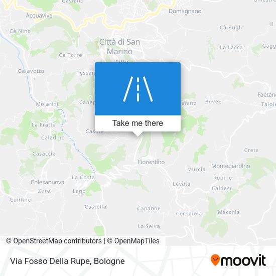 Via Fosso Della Rupe map
