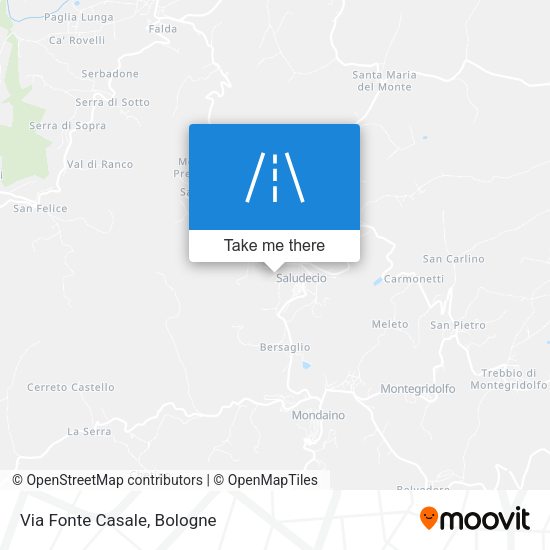 Via Fonte Casale map