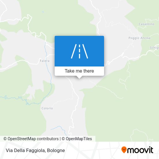 Via Della Faggiola map