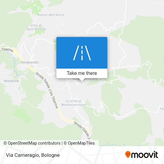 Via Cameragio map