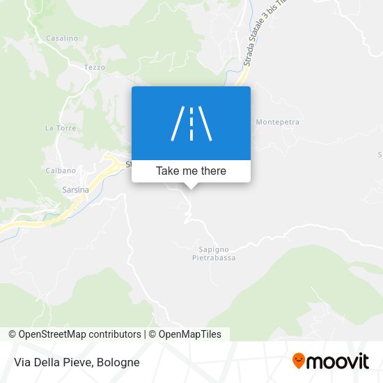Via Della Pieve map