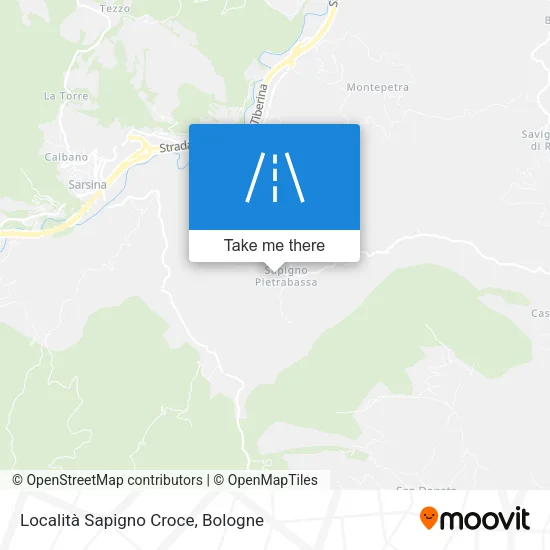 Località Sapigno Croce map