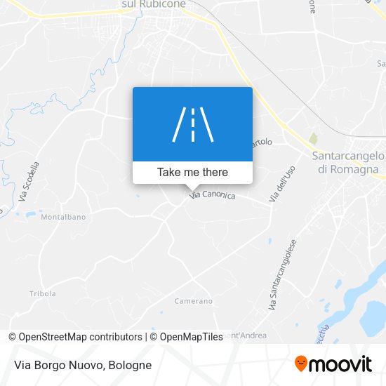 Via Borgo Nuovo map