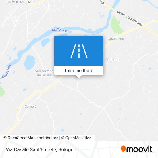 Via Casale Sant'Ermete map