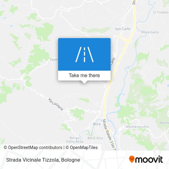 Strada Vicinale Tizzola map