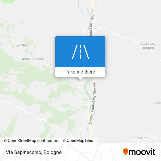 Via Sapinecchio map