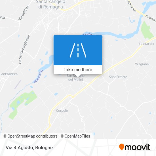 Via 4 Agosto map