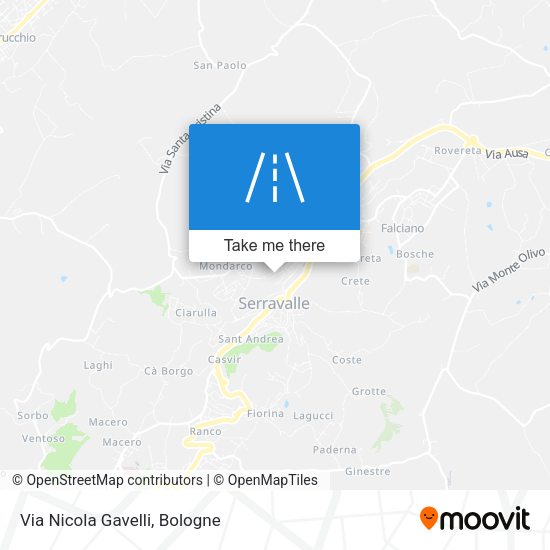 Via Nicola Gavelli map