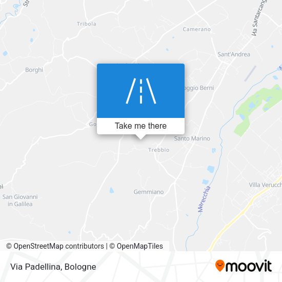 Via Padellina map