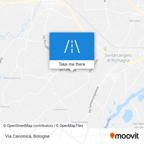 Via Canonica map