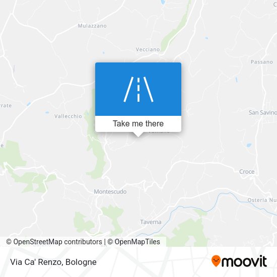 Via Ca' Renzo map