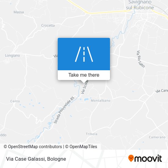Via Case Galassi map