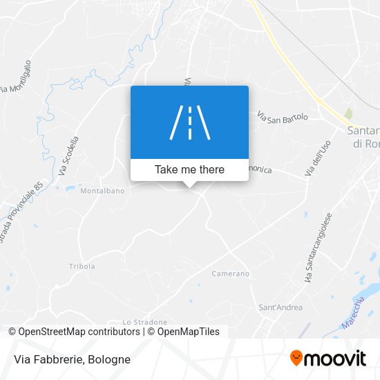 Via Fabbrerie map