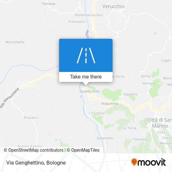 Via Genghettino map