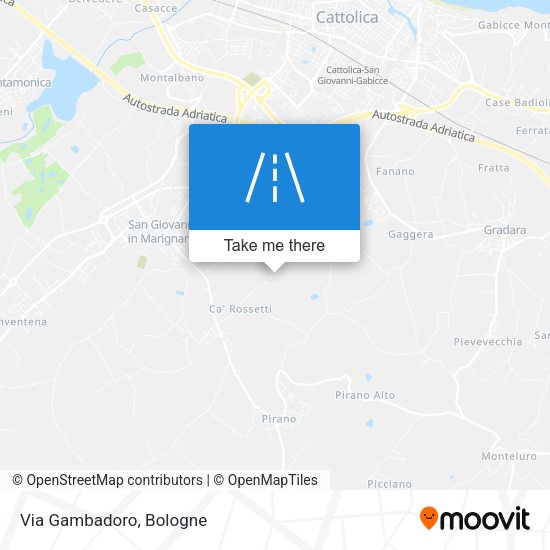 Via Gambadoro map