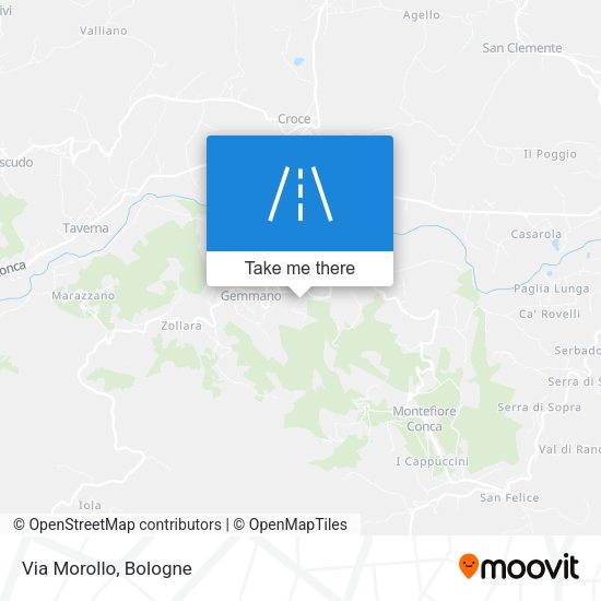 Via Morollo map