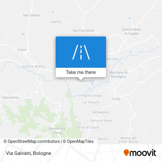 Via Galvani map
