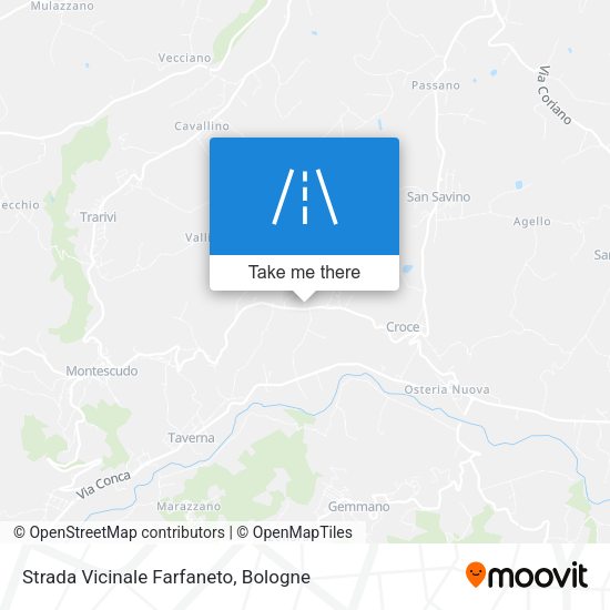 Strada Vicinale Farfaneto map