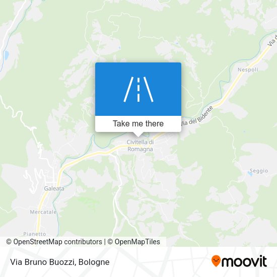 Via Bruno Buozzi map