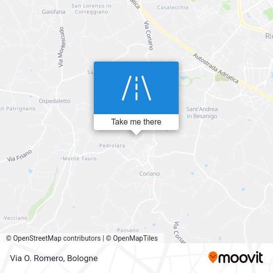 Via O. Romero map