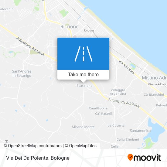 Via Dei Da Polenta map