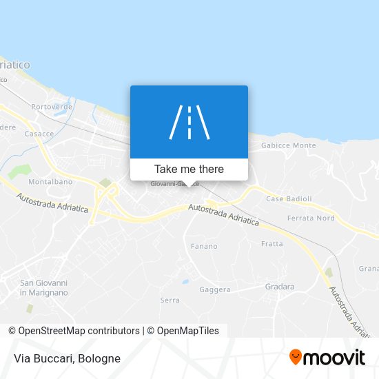 Via Buccari map