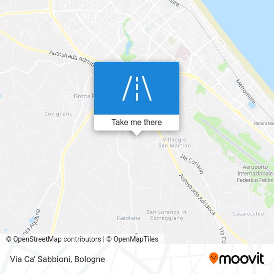 Via Ca' Sabbioni map