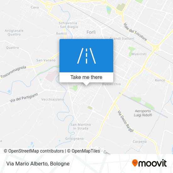 Via Mario Alberto map