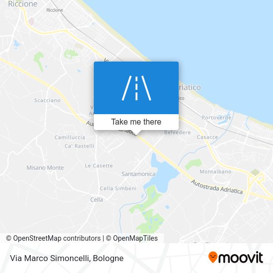 Via Marco Simoncelli map