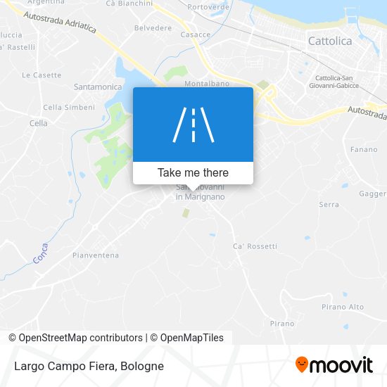 Largo Campo Fiera map