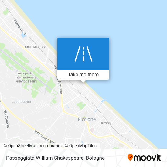 Passeggiata William Shakespeare map