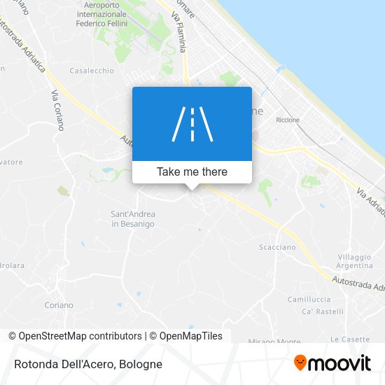 Rotonda Dell'Acero map