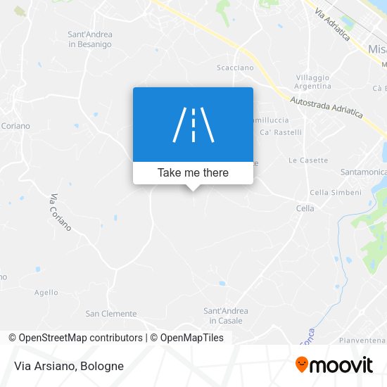 Via Arsiano map