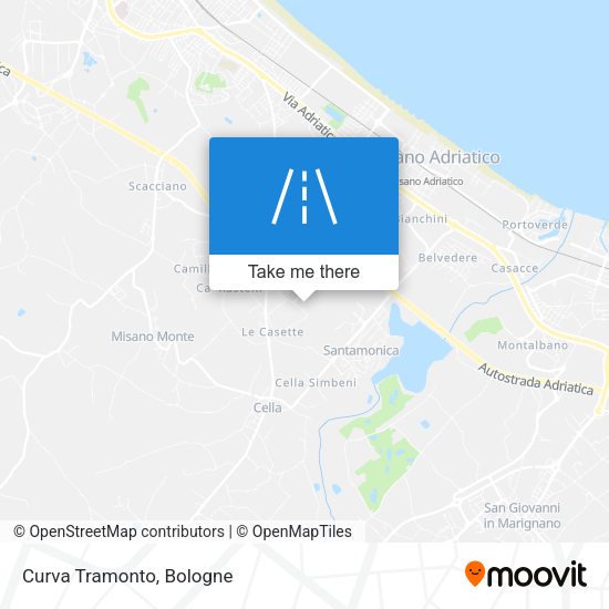 Curva Tramonto map
