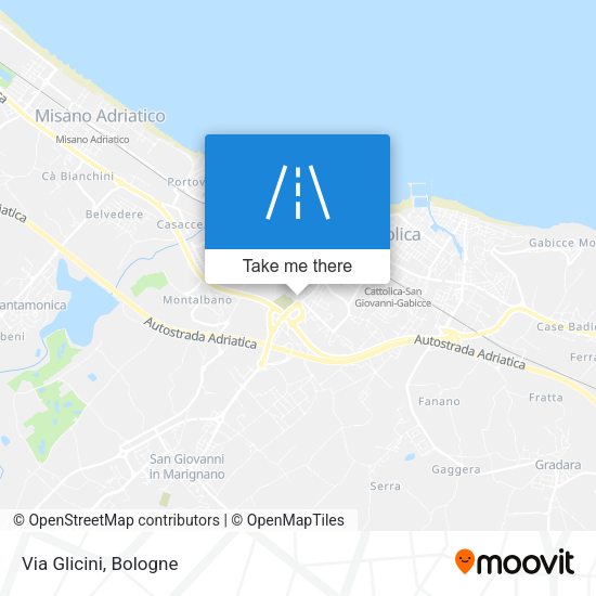 Via Glicini map