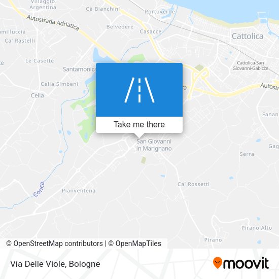 Via Delle Viole map