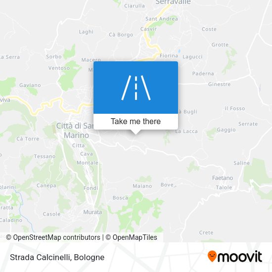 Strada Calcinelli map